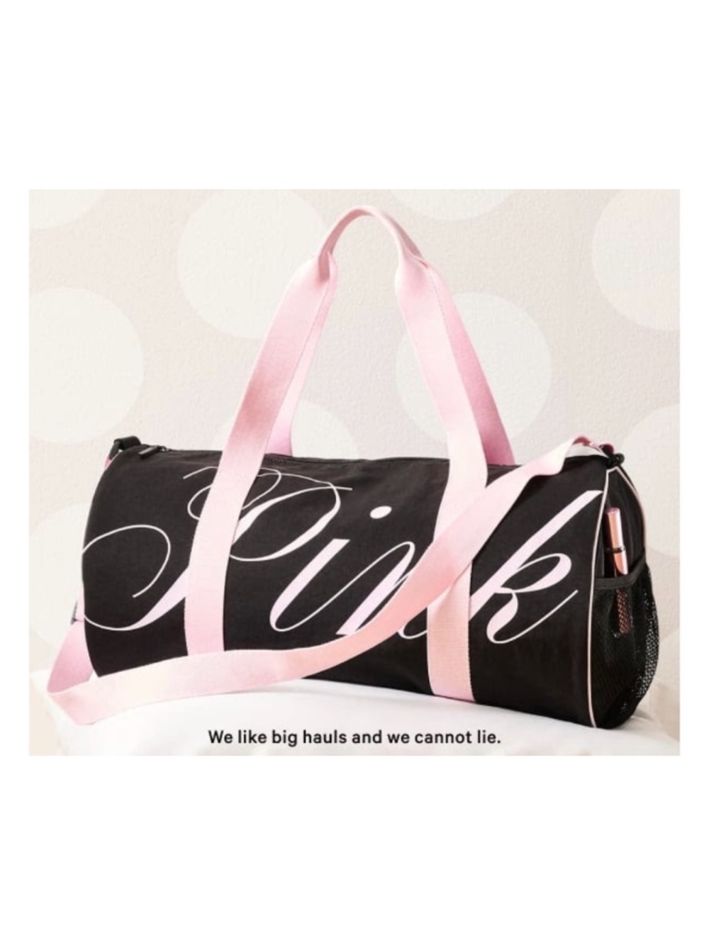 Victoria’s Secret Pink Weekender Duffle Bag Gym Bag Travel Bag